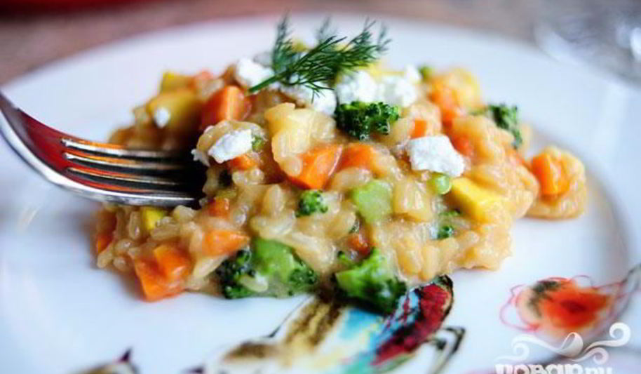 Рецепт весеннего ризотто