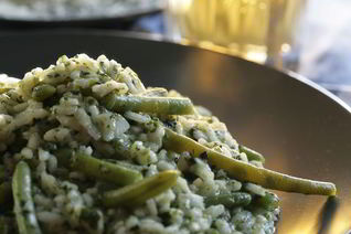 Зеленое ризотто