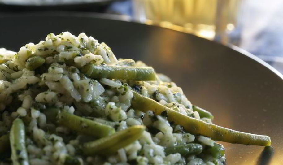 Рецепт зеленого ризотто