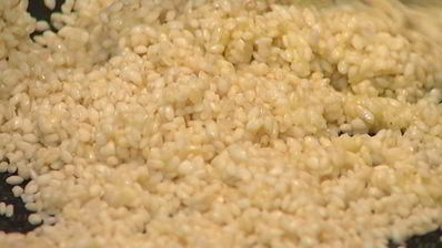 зеленое ризотто