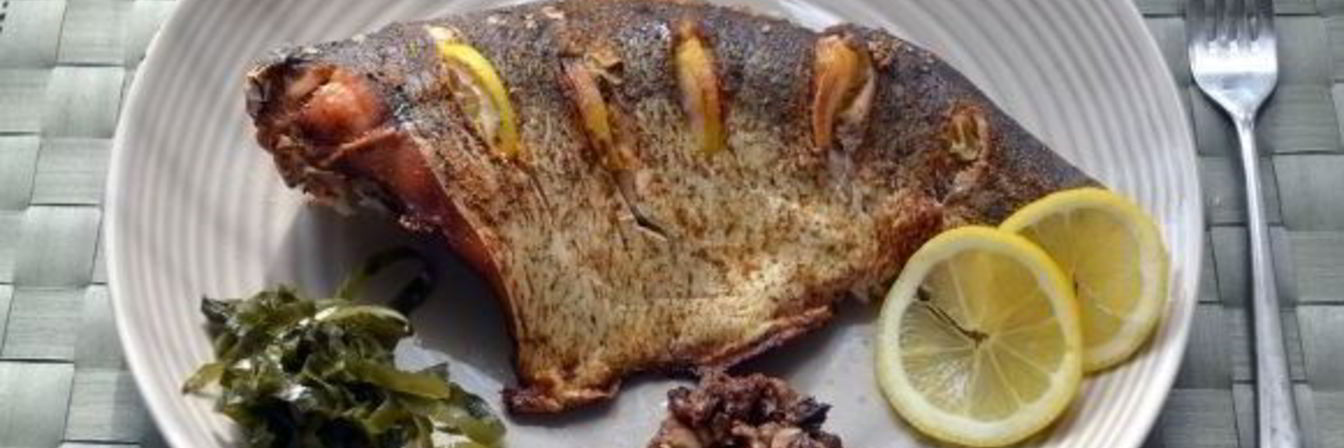 Белая рыба, запеченная в духовке