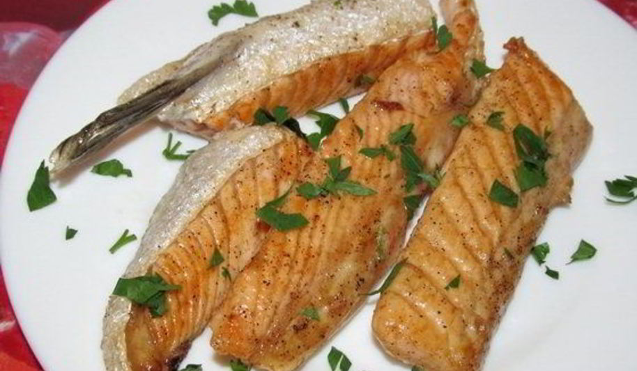 Рецепт брюшков семги жареные