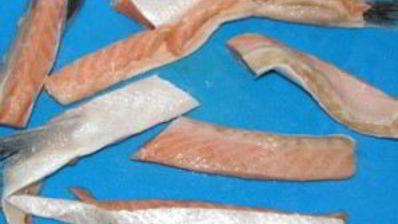 брюшки семги жареные