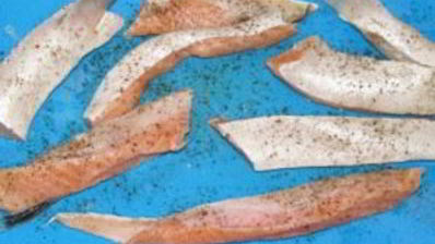 брюшки семги жареные