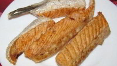 брюшки семги жареные