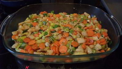 дорада в духовке запеченная с картофелем и овощами