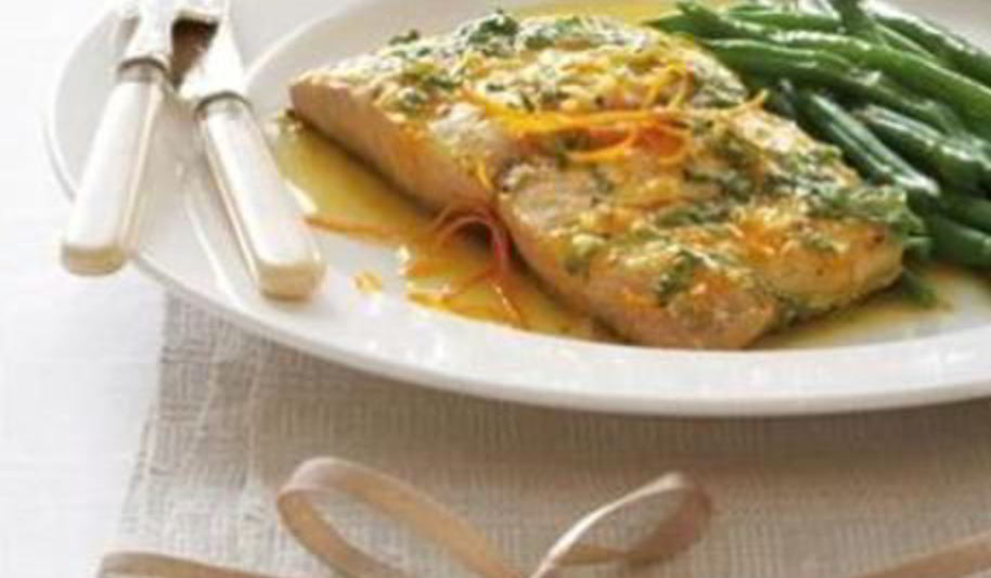 Рецепт дорады в сливочно-апельсиновом соусе