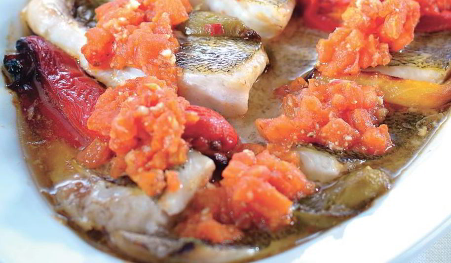 Рецепт филе судака со сладким перцем