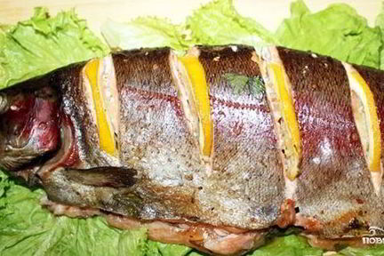 Форель радужная в фольге