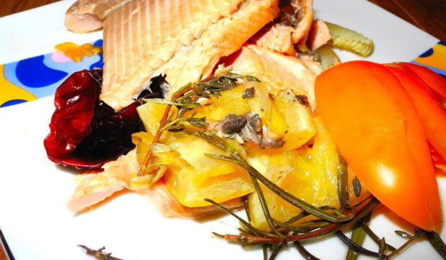 Рецепт форели с фенхелем и солеными лимонами