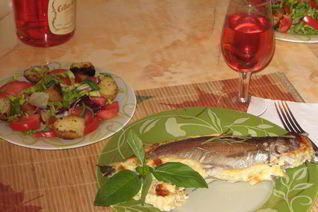 Форель в сливках