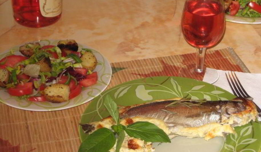 Рецепт форели в сливках