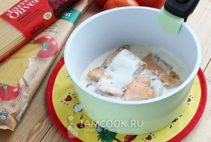 Форель в сливочном соусе