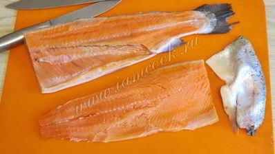 форель в сливочном соусе