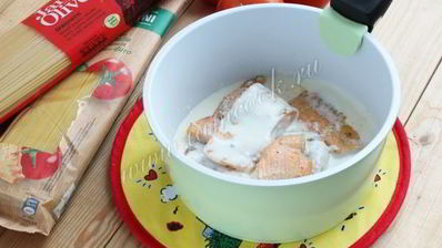 форель в сливочном соусе