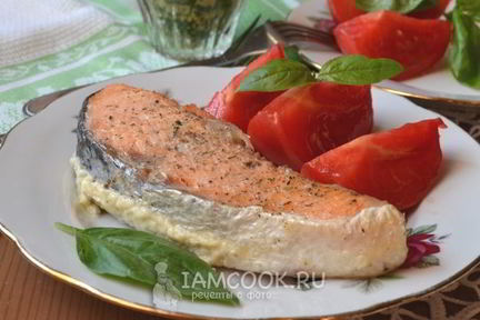 Форель запеченная в сливках