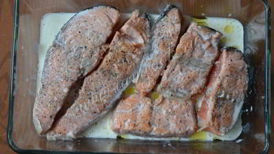 форель запеченная в сливках