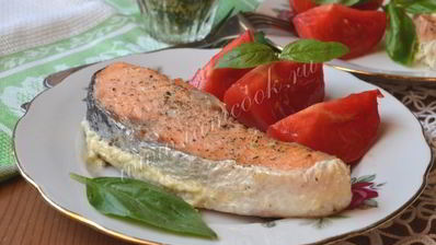 форель запеченная в сливках