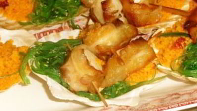 гребешки под соусом