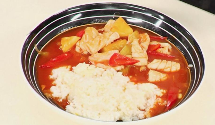 Рецепт кальмаров в кисло-сладком соусе