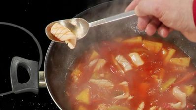 кальмары в кисло-сладком соусе