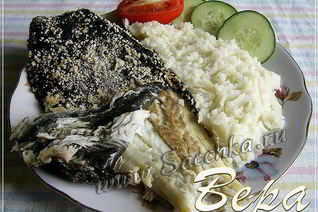Камбала запеченная