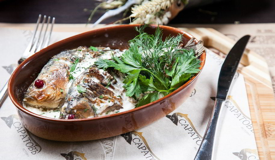 Рецепт карасей в сметане