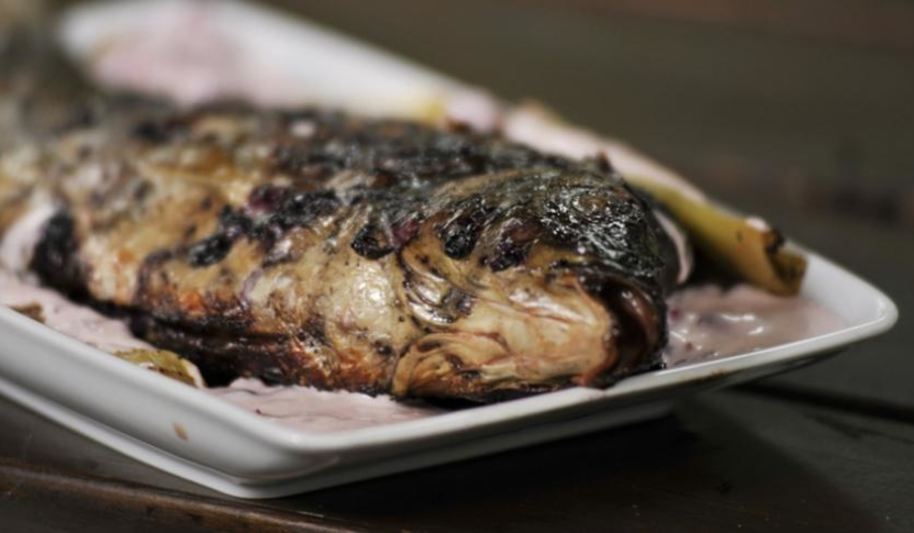 Рецепт карпа в ягодной глазури