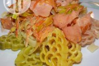 Копченый лосось в сливках