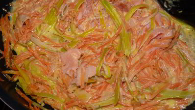 копченый лосось в сливках