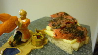 красная рыба по-сазоновски с тимьяном