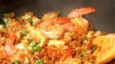 креветки с рисом