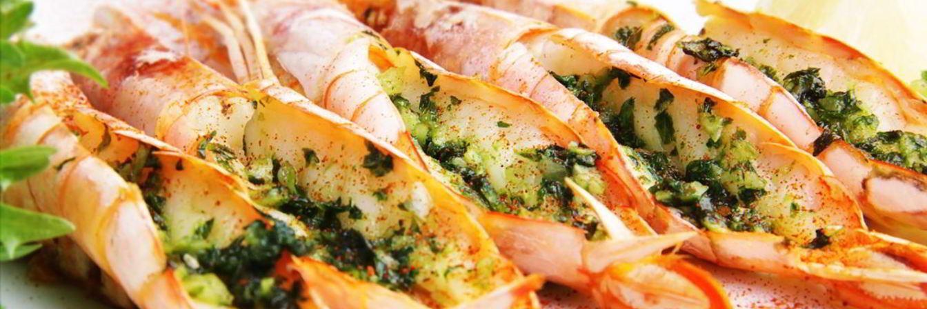 Лангустины, запеченные в духовке