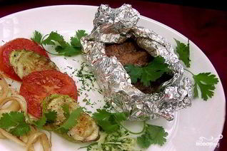 Окунь в фольге