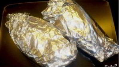 окунь в фольге