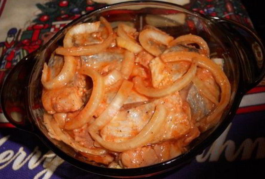 Пикантная сельдь по-корейски