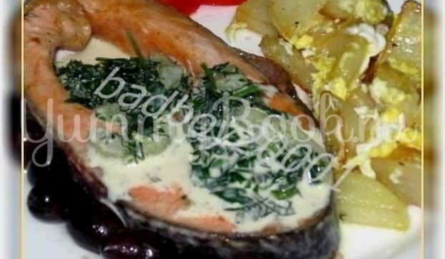 Рецепт рыбы под огуречным соусом