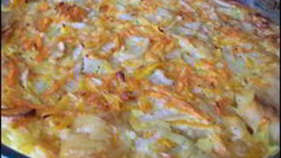 рыба с луком и морковкой запечённая в духовке