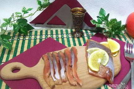 Рыба слабосоленая