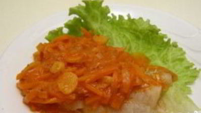 рыба тушеная под маринадом