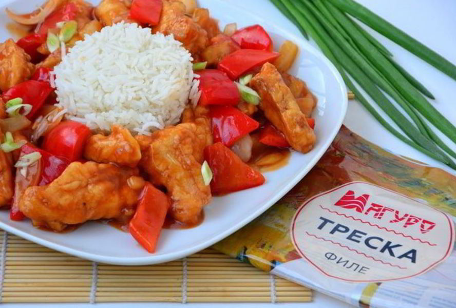 Рыба в кляре в кисло-сладком соусе