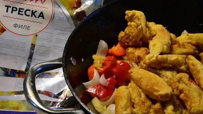 рыба в кляре в кисло-сладком соусе