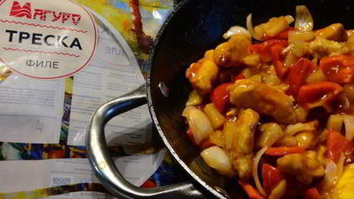 рыба в кляре в кисло-сладком соусе