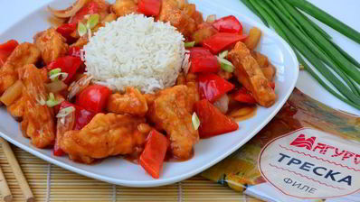 рыба в кляре в кисло-сладком соусе