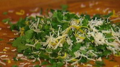 рыба в пармезановой корочке с петрушкой