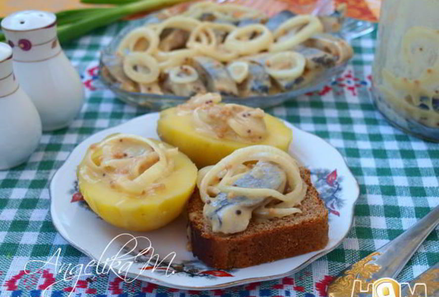 Сельдь в горчичном маринаде