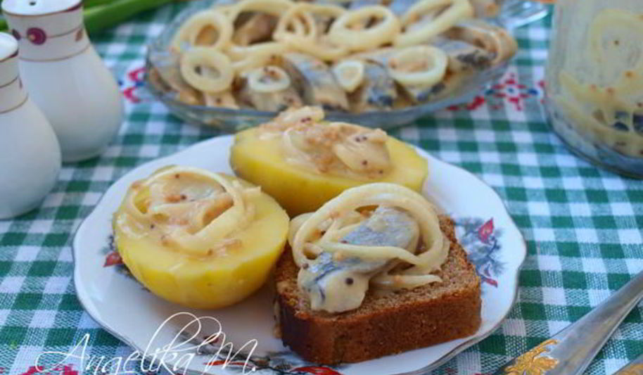 Рецепт сельди в горчичном маринаде