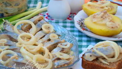 сельдь в горчичном маринаде