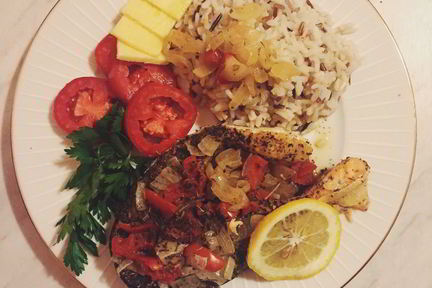 Семга с прованскими травами, запеченная в фольге