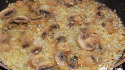 семга со сливочным соусом и грибами